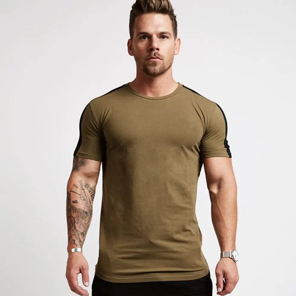 Men's Gym T-shirt Men Running Sport T-shirt Tee shirt Tops Summer Male