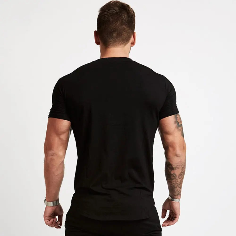Men's Gym T-shirt Men Running Sport T-shirt Tee shirt Tops Summer Male