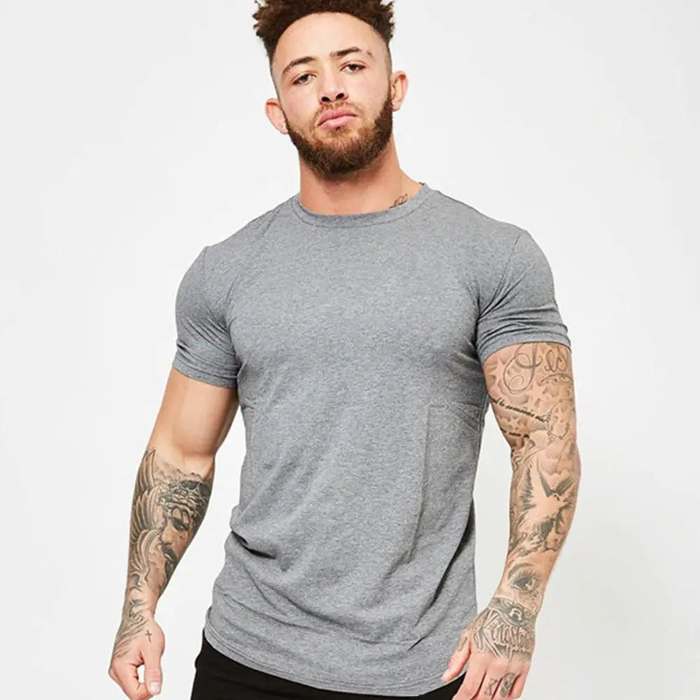 Men's Gym T-shirt Men Running Sport T-shirt Tee shirt Tops Summer Male