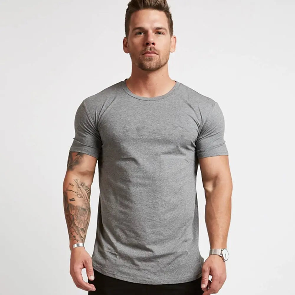 Men's Gym T-shirt Men Running Sport T-shirt Tee shirt Tops Summer Male