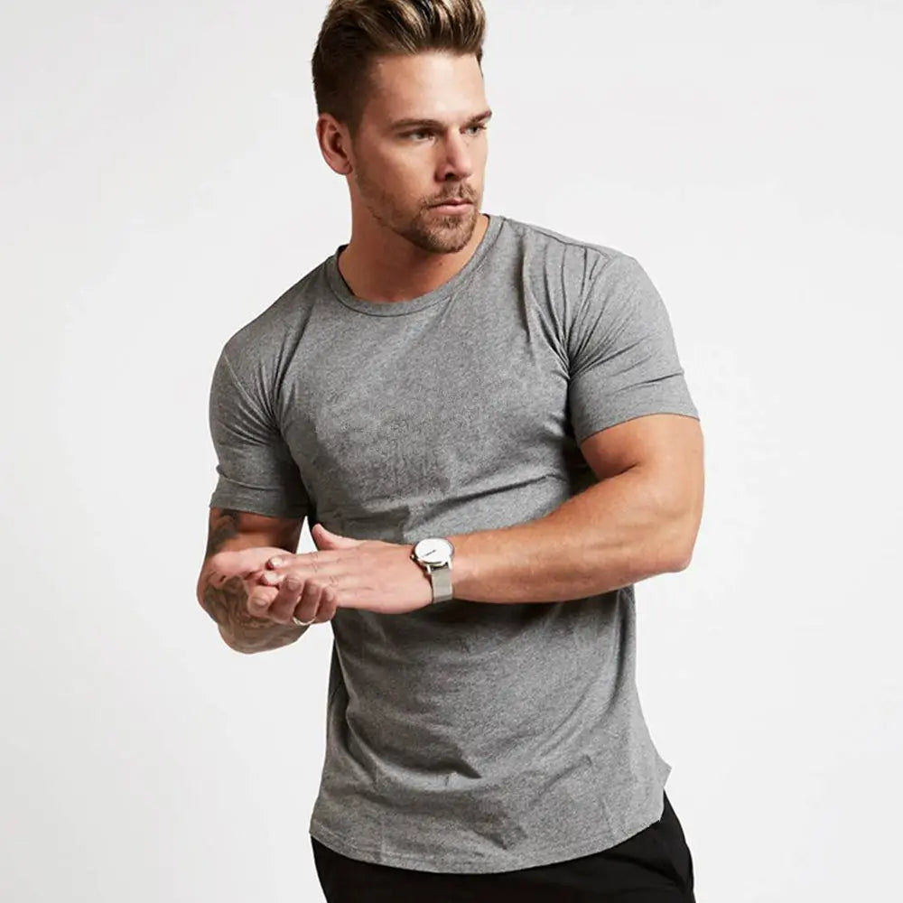 Men's Gym T-shirt Men Running Sport T-shirt Tee shirt Tops Summer Male