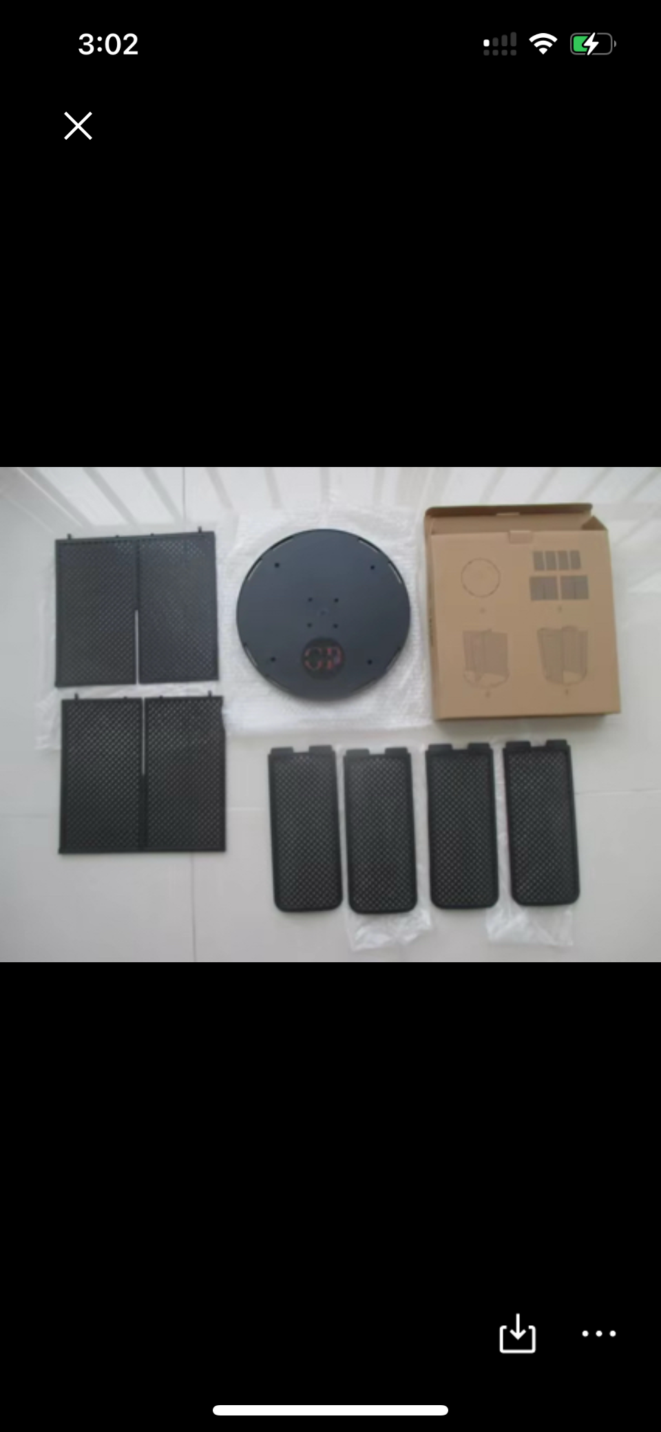 Glamate Black Rotating Desk Organizer – 5-Compartment Modern Storage Caddy with GP Logo – Multi-Purpose Holder for Office Supplies, Makeup, Pens or Tools