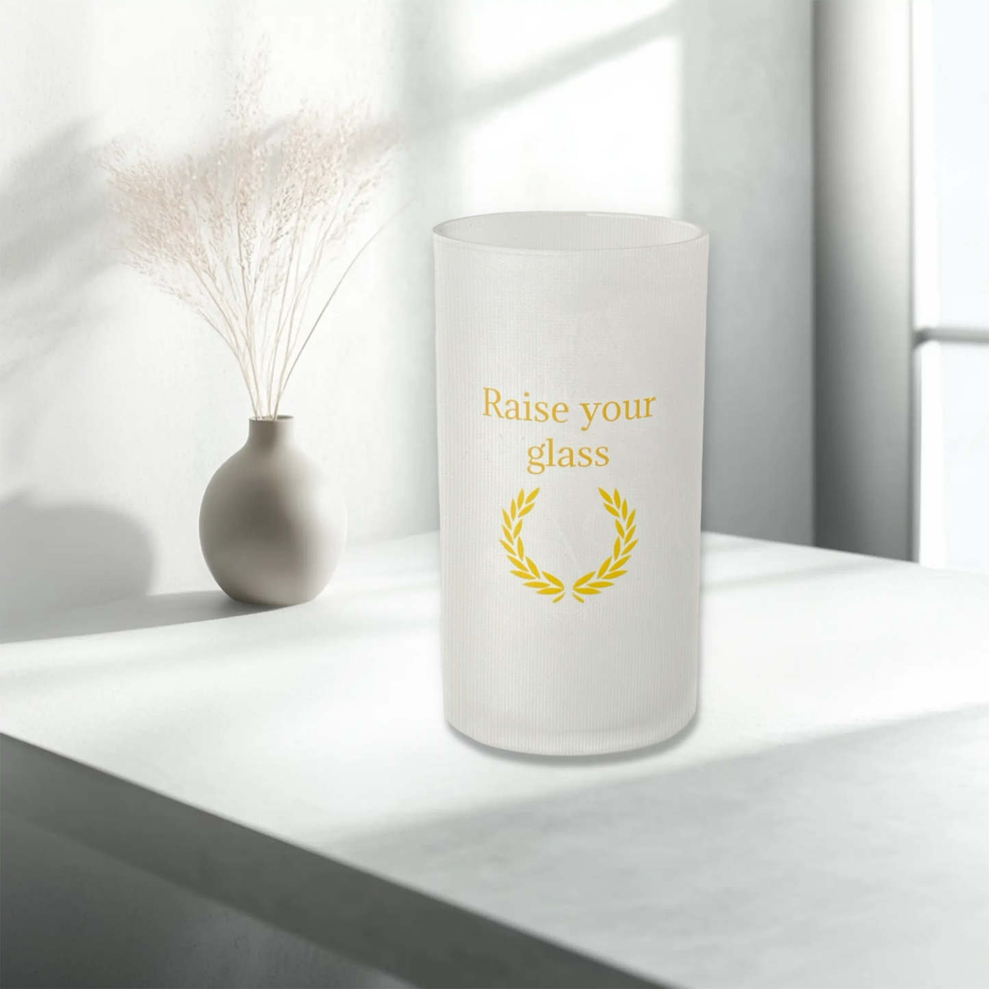 Beer Mug Gift for Beer Lovers - Frosted Glass Design