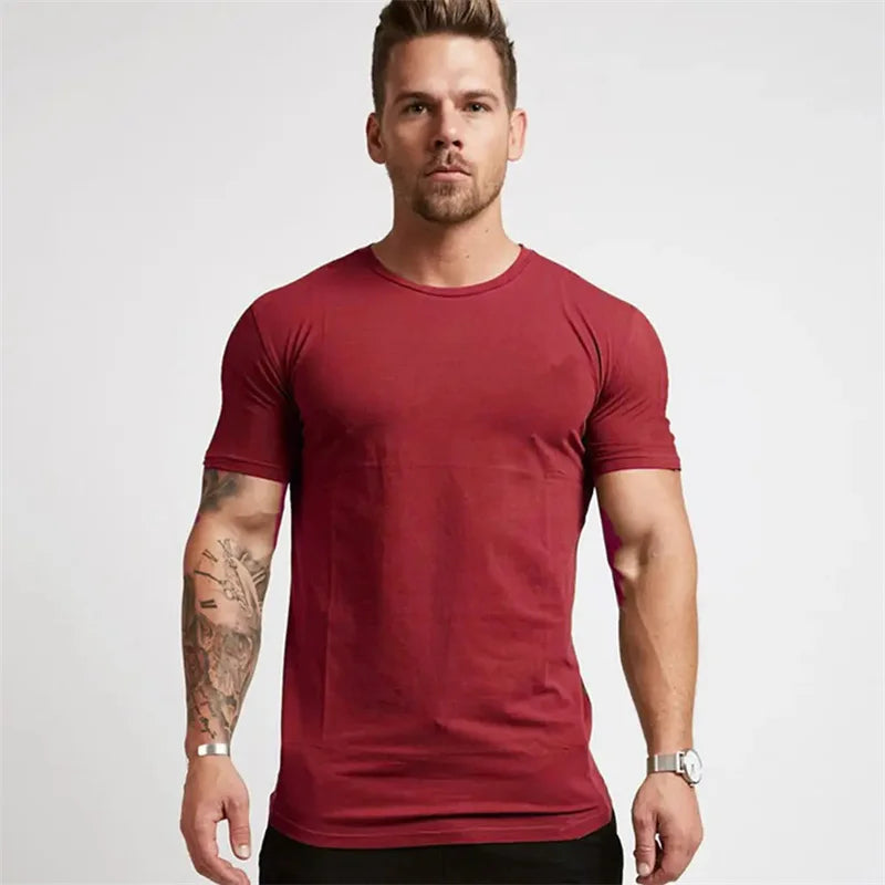 Men's Gym T-shirt Men Running Sport T-shirt Tee shirt Tops Summer Male