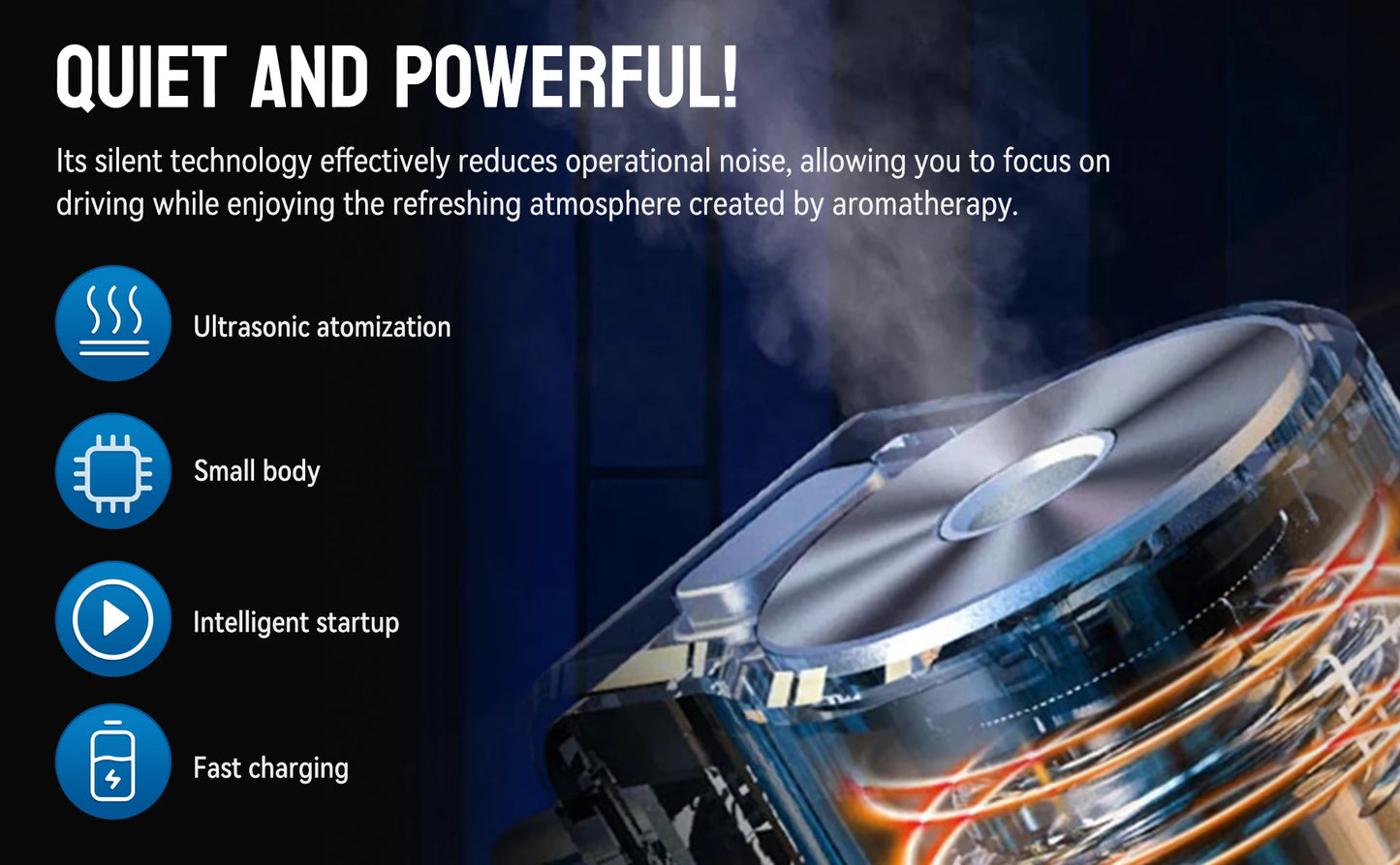 Smart Car Air Freshener Diffuser, 3pcs Essential Oil.