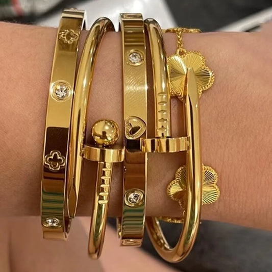 Unisex Minimalist Stainless Steel Bracelet for All Seasons Hot-Selling Personalized Design