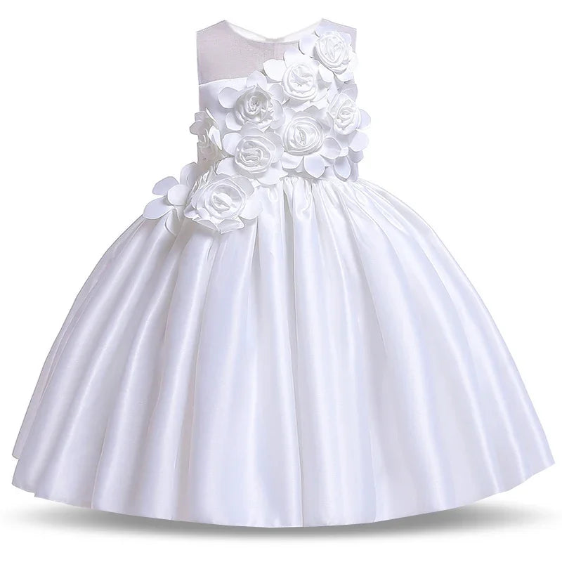 Baby Girl Party Dress Kids Clothes Children Elegant Birthday Princess Wedding Prom Dance Costume 3 -10 Year Vestidos