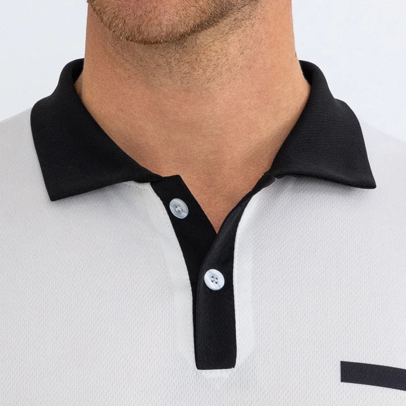 Summer Men's Striped Wild Polo Shirt Casual Fashion