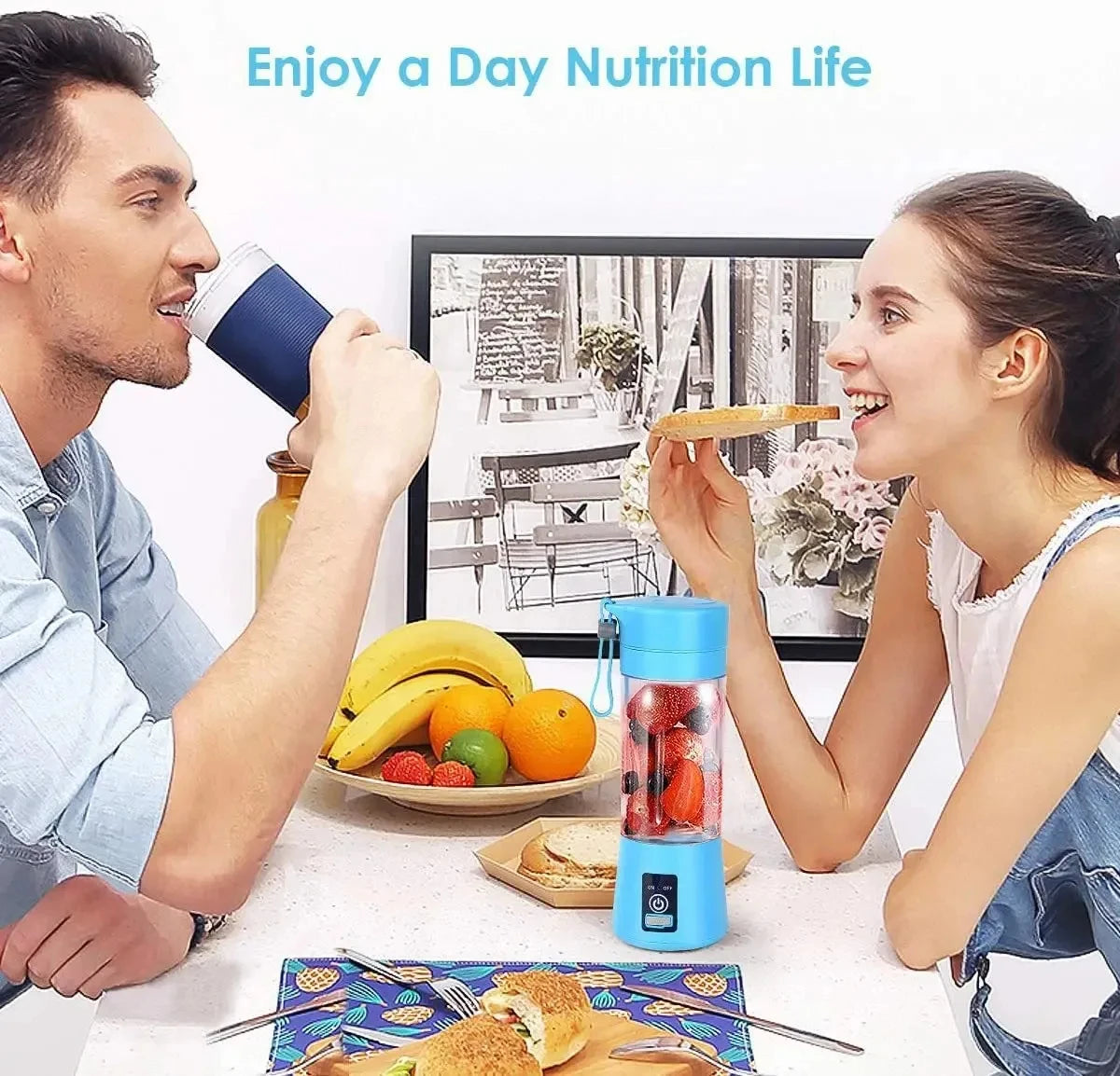 NEW Portable Juicer Blenders Summer Household Electric Mini Bottle Home Fruit Milkshake Mixer Juicer Cup Machine For Kitchen