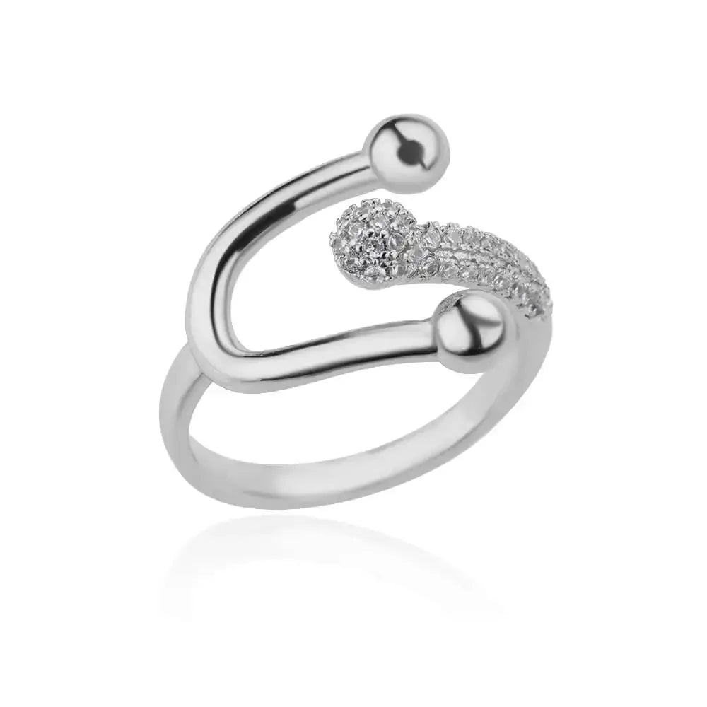 Shape Rings For Women Gold Plated Stainless Steel