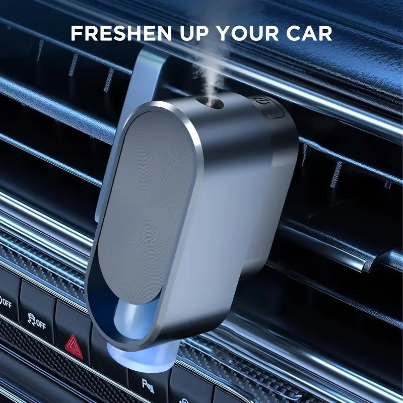 The on-board smart aroma diffuser turns on automatically when the car starts, including four different bottles of sesame oil