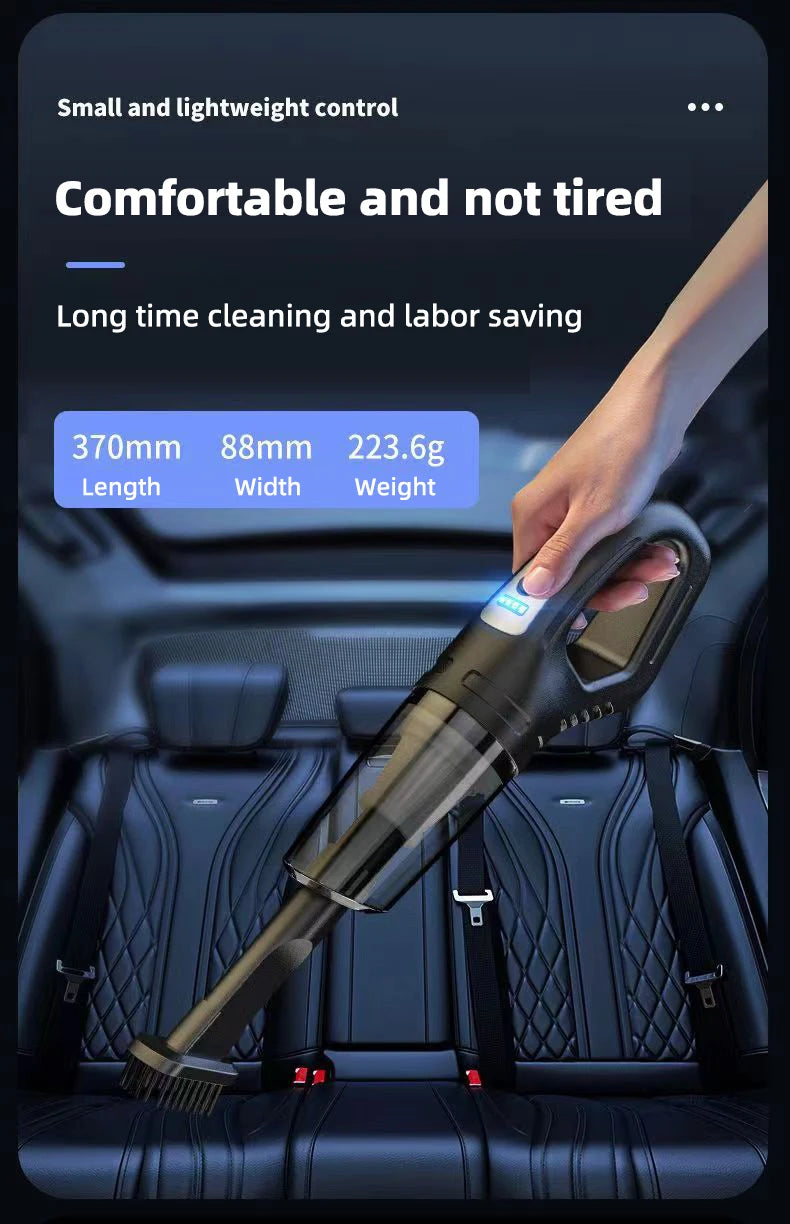 Car Multipurpose Vacuum Cleaner Handheld Powerful Suction Rechargeable Car and Home Dual Use Small Wireless Vacuum Cleaner