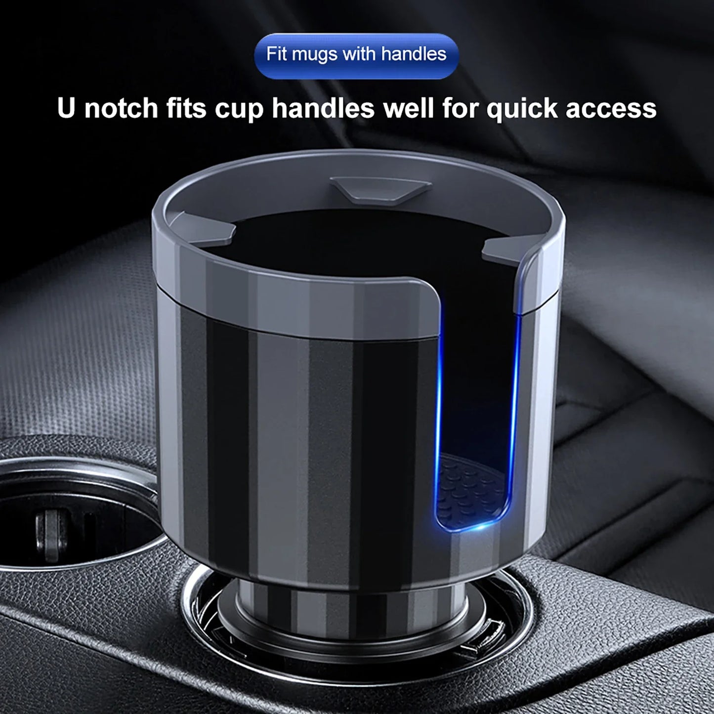 Large Car Cup Holder Expander with Adjustable Base Anti-slip Cup Holder Adapter Organizer for Most Bottles Cup Car Accessories