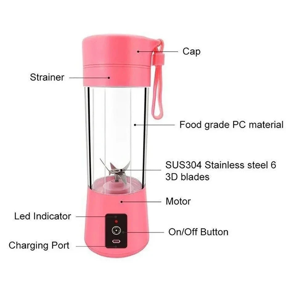 NEW Portable Juicer Blenders Summer Household Electric Mini Bottle Home Fruit Milkshake Mixer Juicer Cup Machine For Kitchen