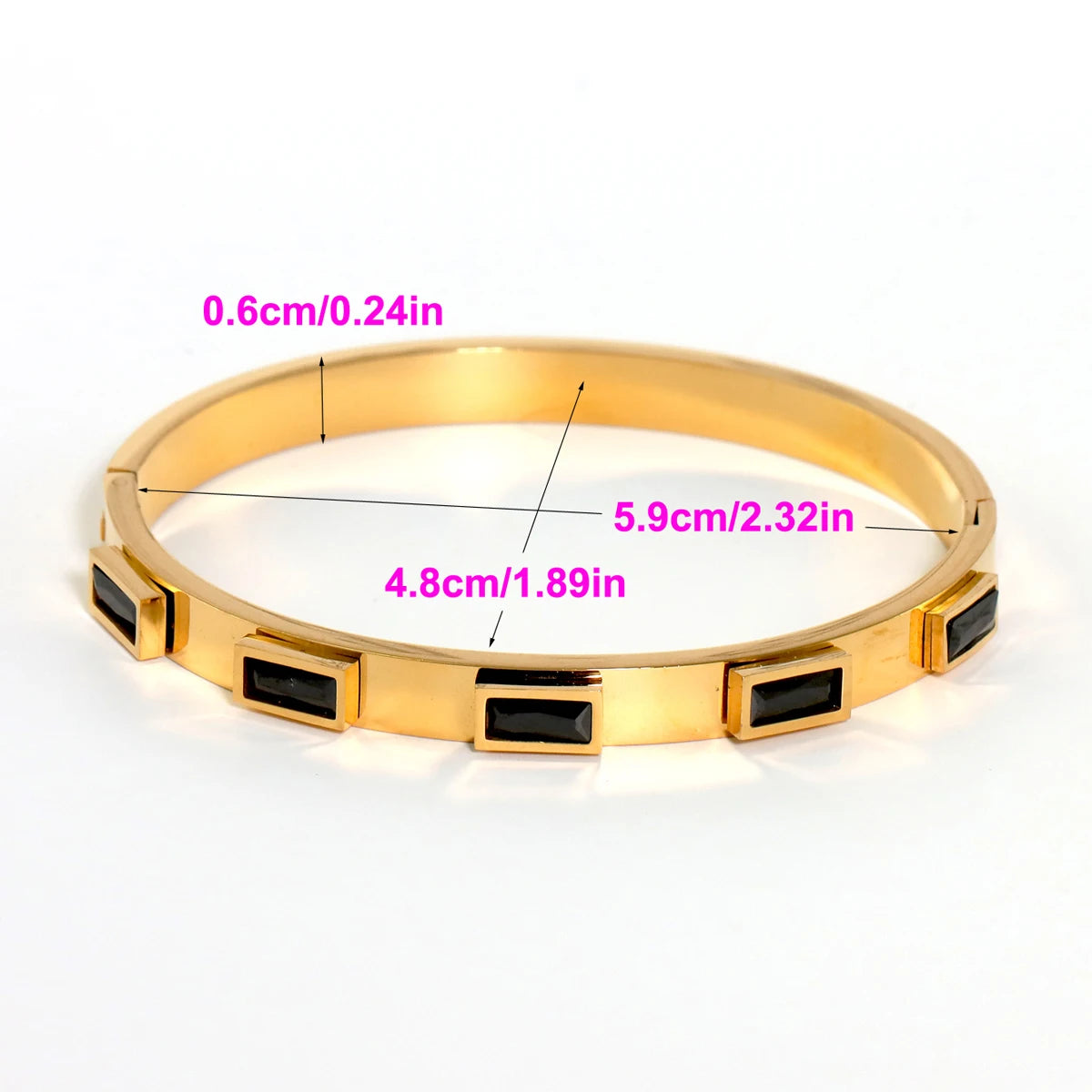 3pcs/Set European And American Fashion Stainless Steel Bracelet For Women
