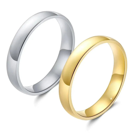 Gold Plated Ring Colour Fashion Women's Simple Couple's Wedding Ring Engagement