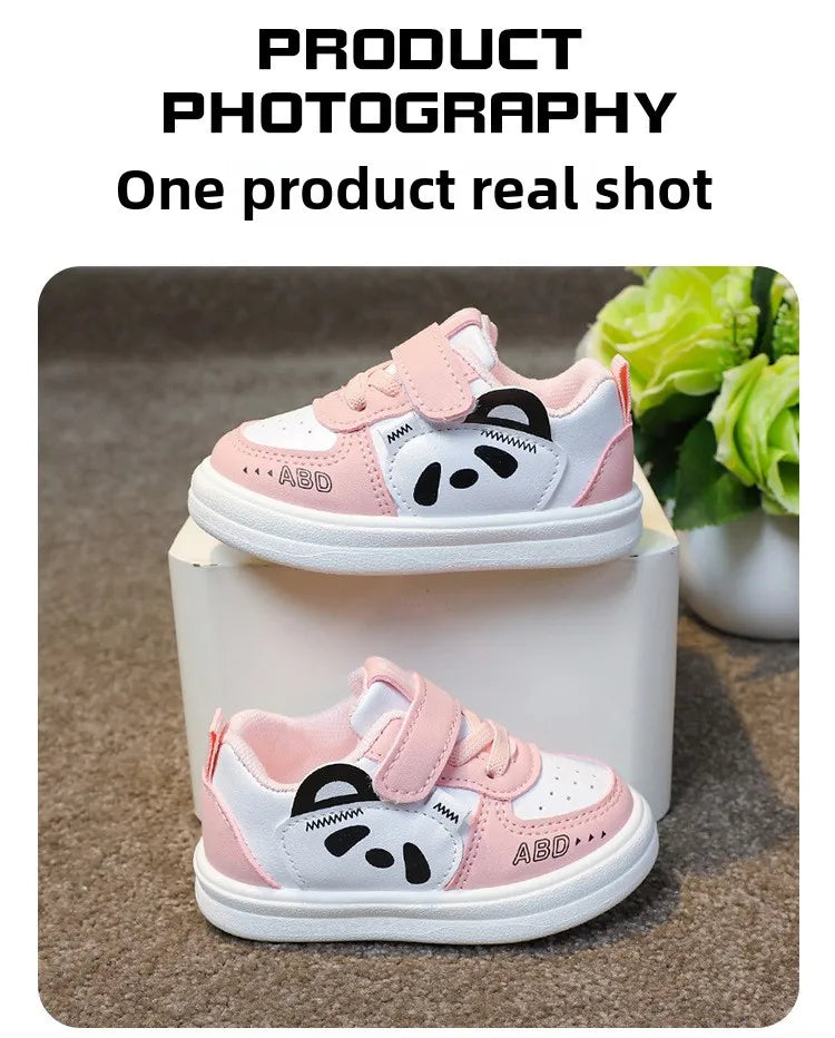 Kids Baby Sneakers Boys Girls Running Casual Footwear PU Leather Non-slip Toddler Kids Soft Comfortable Children Sports Footwear