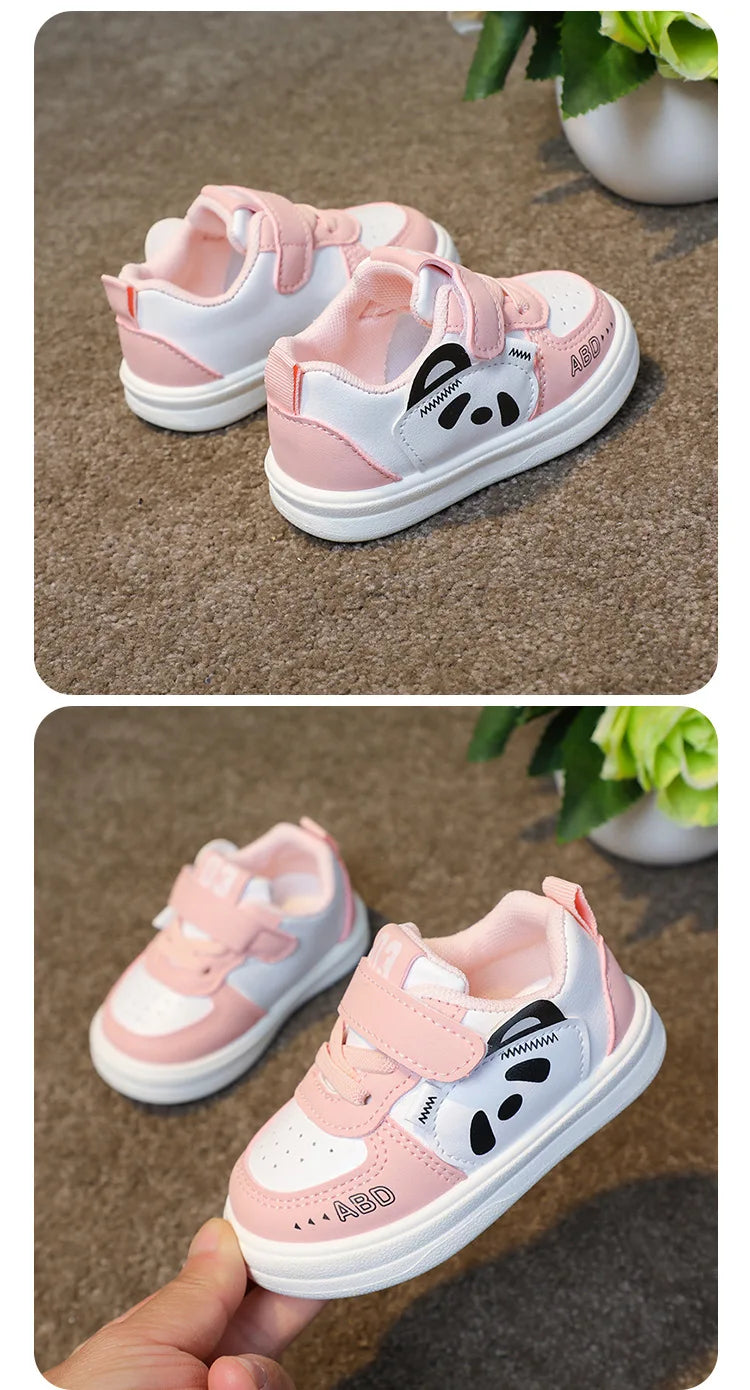 Kids Baby Sneakers Boys Girls Running Casual Footwear PU Leather Non-slip Toddler Kids Soft Comfortable Children Sports Footwear