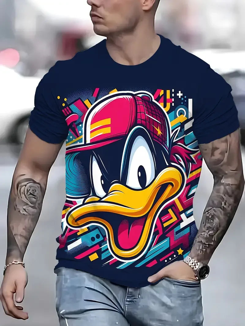 Outdoor Men's T-shirt Street Loose T-Shirt Male Oversized Clothing