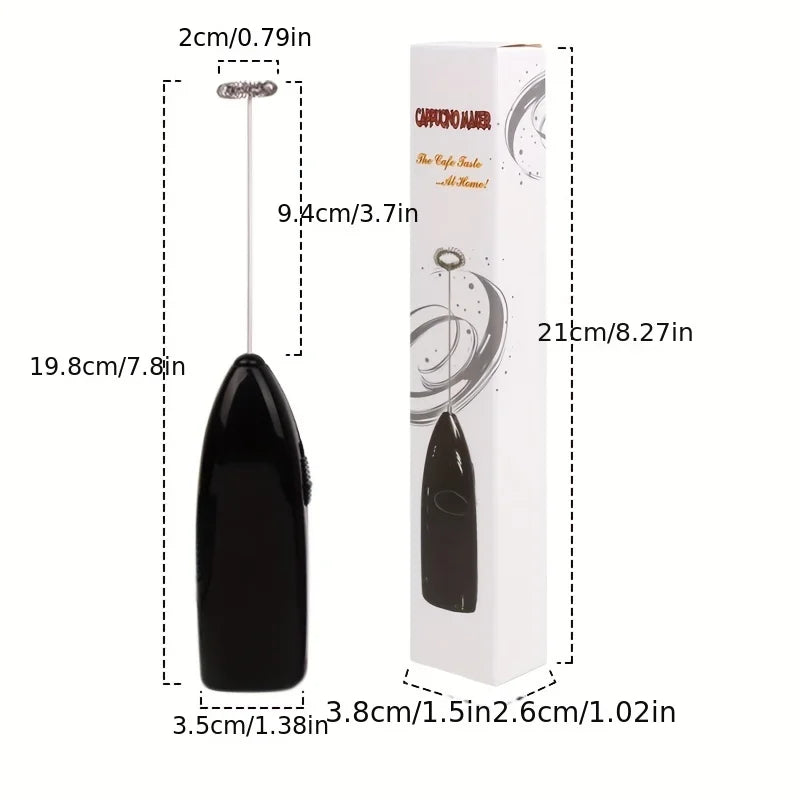 Handheld Electric Egg Beater Mini Battery Powered Milk Frother Coffee Drink Mixer Milk Foamer Kitchen Tools