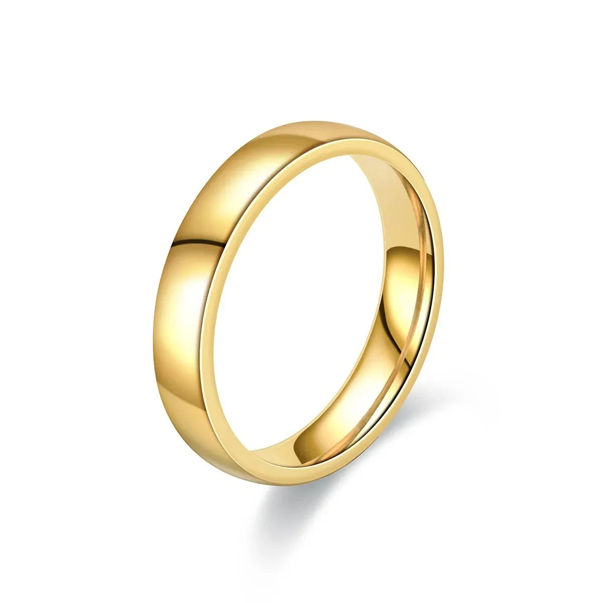 Gold Plated Ring Colour Fashion Women's Simple Couple's Wedding Ring Engagement