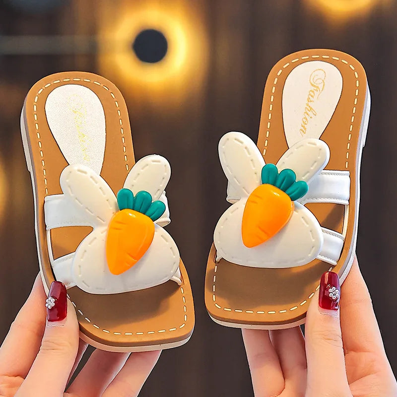 Children Slippers Kids Summer Cartoon Beach Shoes Girls Baby Soft Sole Non-Slip