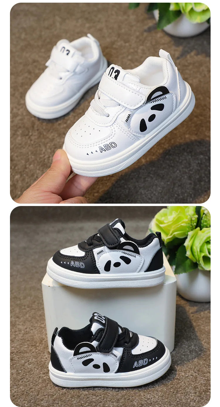 Kids Baby Sneakers Boys Girls Running Casual Footwear PU Leather Non-slip Toddler Kids Soft Comfortable Children Sports Footwear