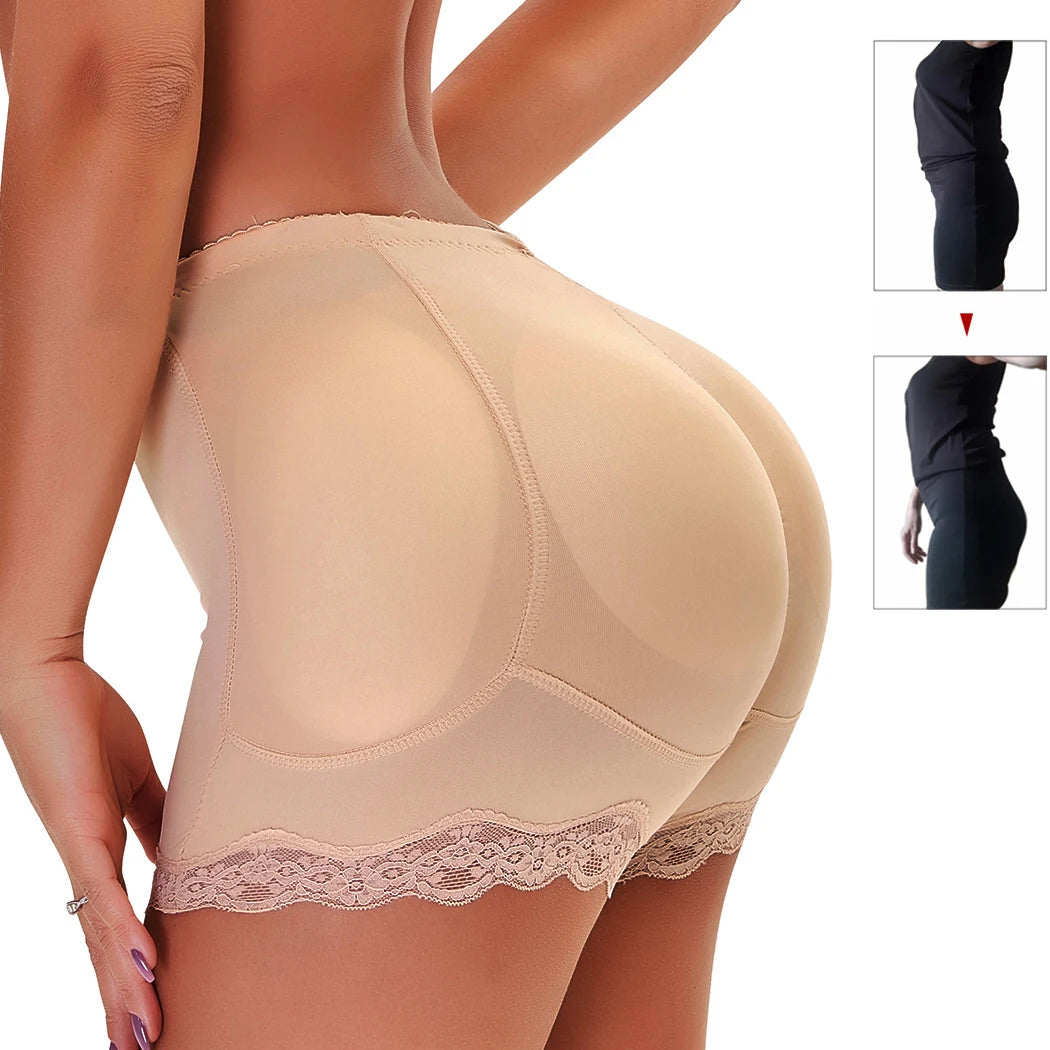 Padded Butt lifter Corrective Underwear Butt Enhancer Body Shaper Modeling Strap Fake Hip