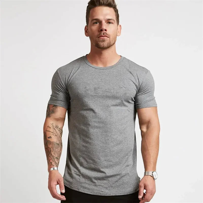 Men's Gym T-shirt Men Running Sport T-shirt Tee shirt Tops Summer Male