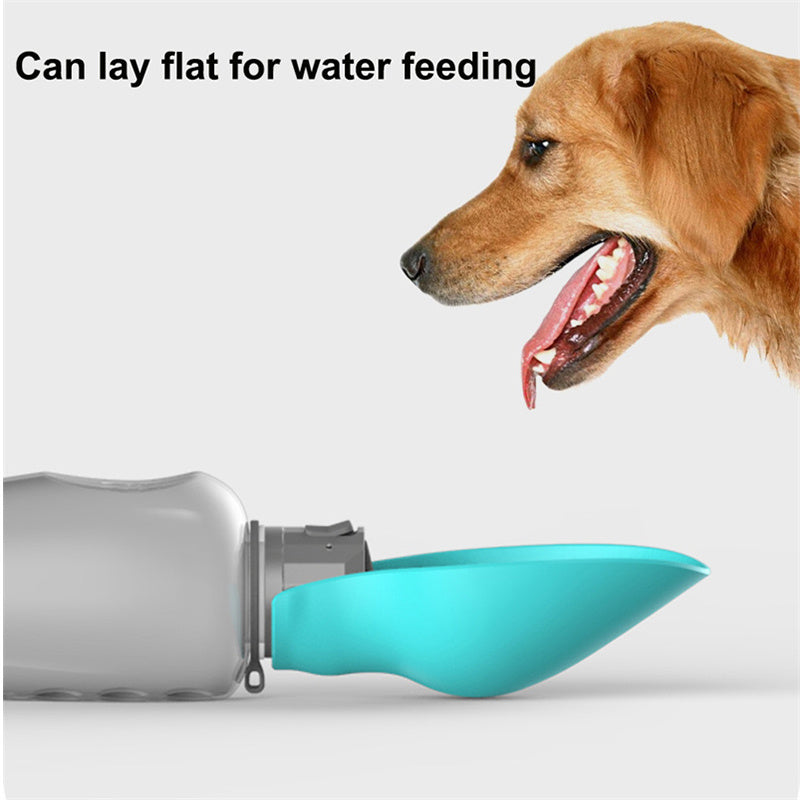800ml Dogs Water Bottle Portable High Capacity Pet Foldable Drinking Bowl