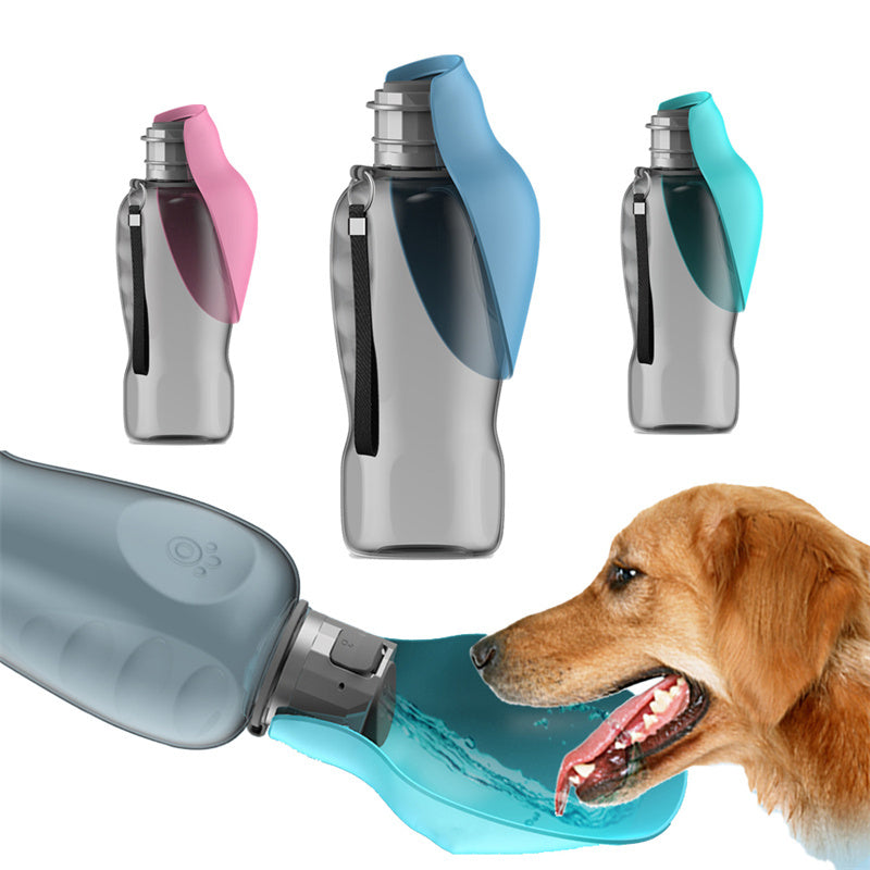 800ml Dogs Water Bottle Portable High Capacity Pet Foldable Drinking Bowl