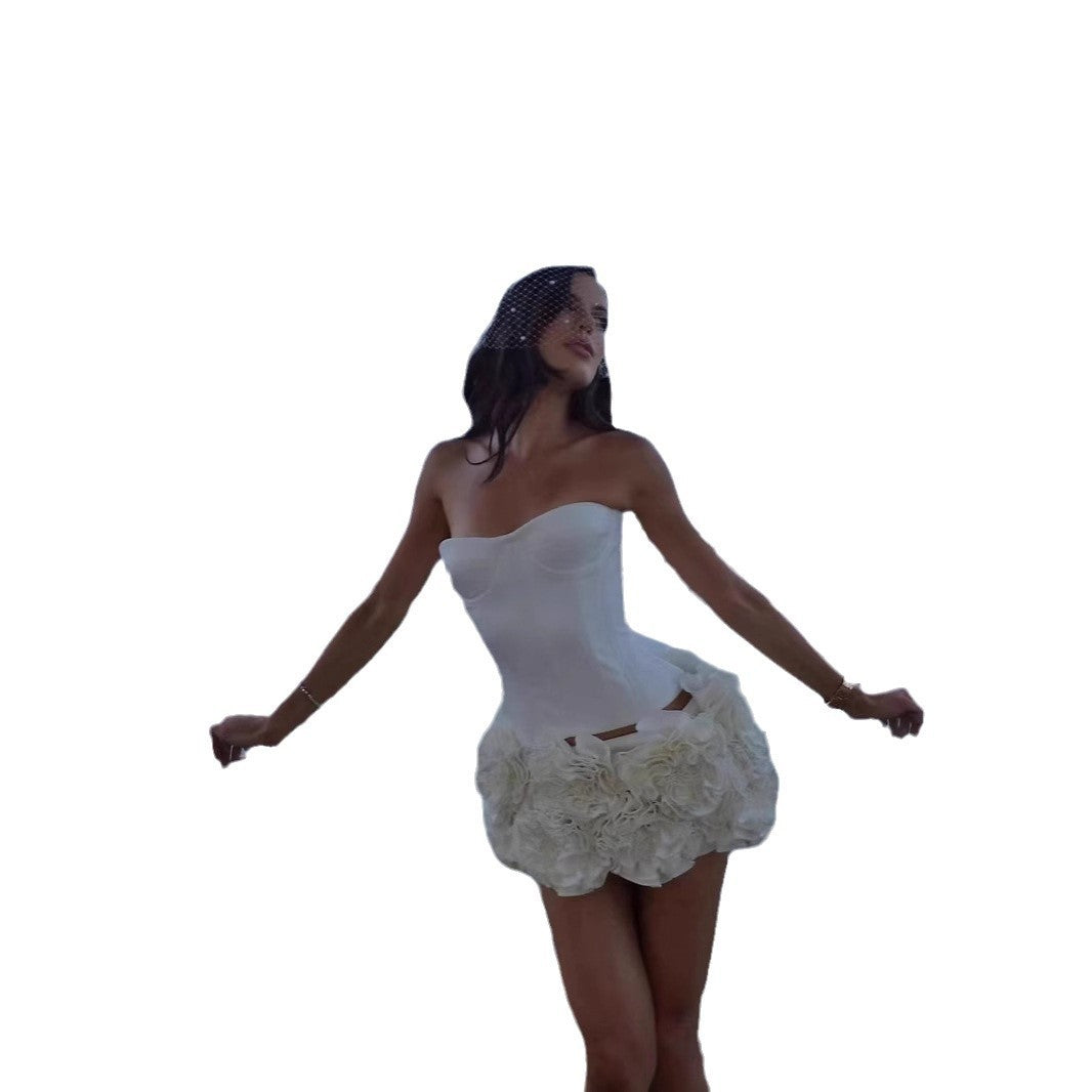 Strapless Mini Party Dress – Elegant Cocktail Outfit