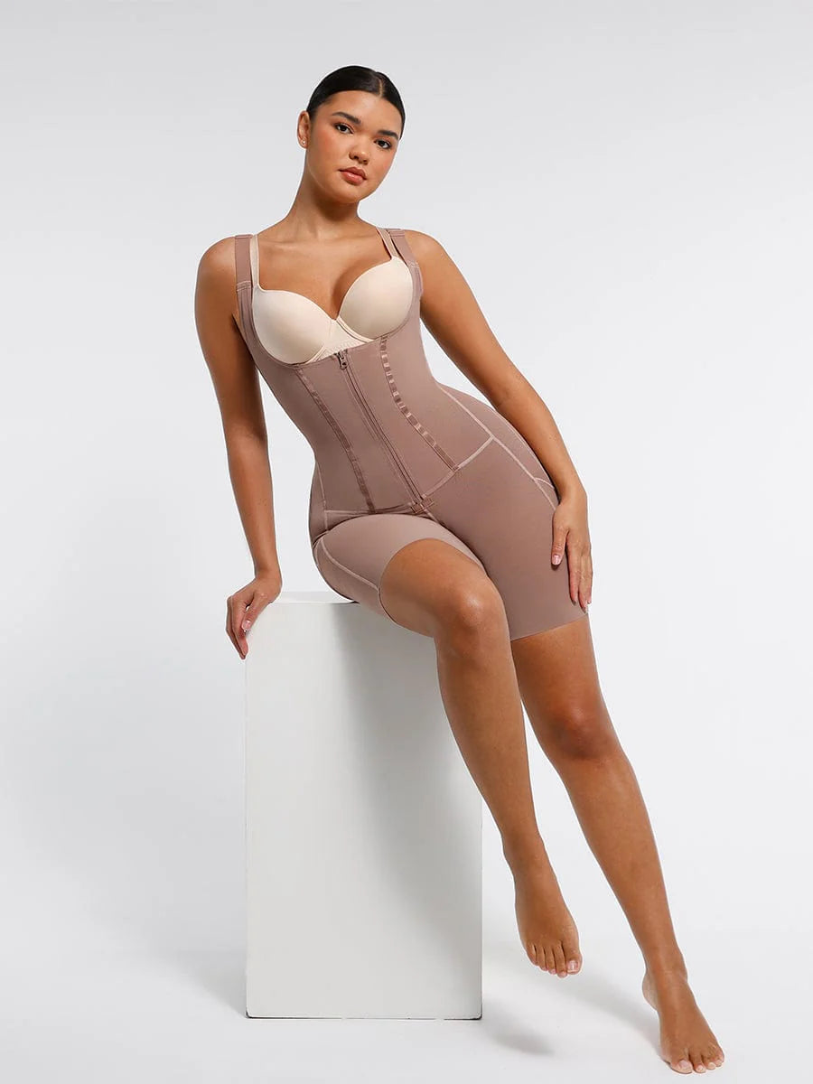 Post Surgery U-Shaped Bust Support Two Steel Bones Waist and Abdomen Control Shapewear