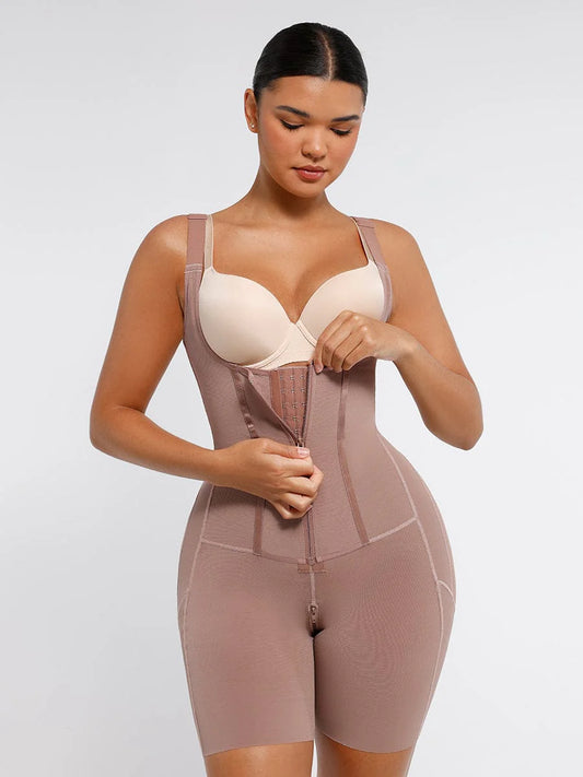 Post Surgery U-Shaped Bust Support Two Steel Bones Waist and Abdomen Control Shapewear